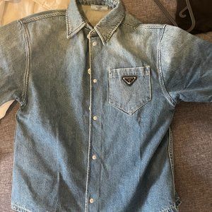 Prada Distressed Denim Shirt (unisex)